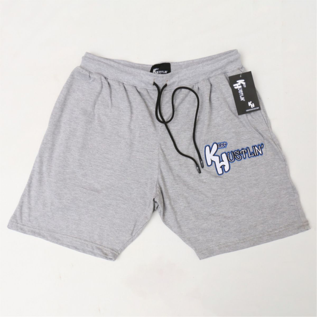 Grey Embroidered Men Short