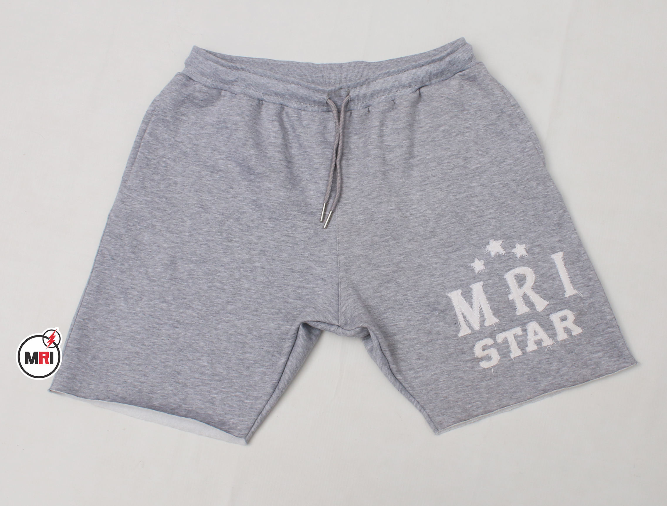 Grey Distressed Men Short