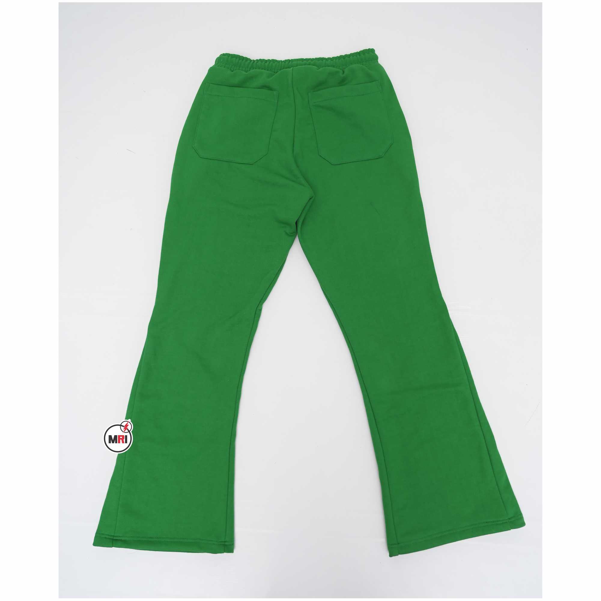 Unique Customized Distressed Embroidery Flare Pant