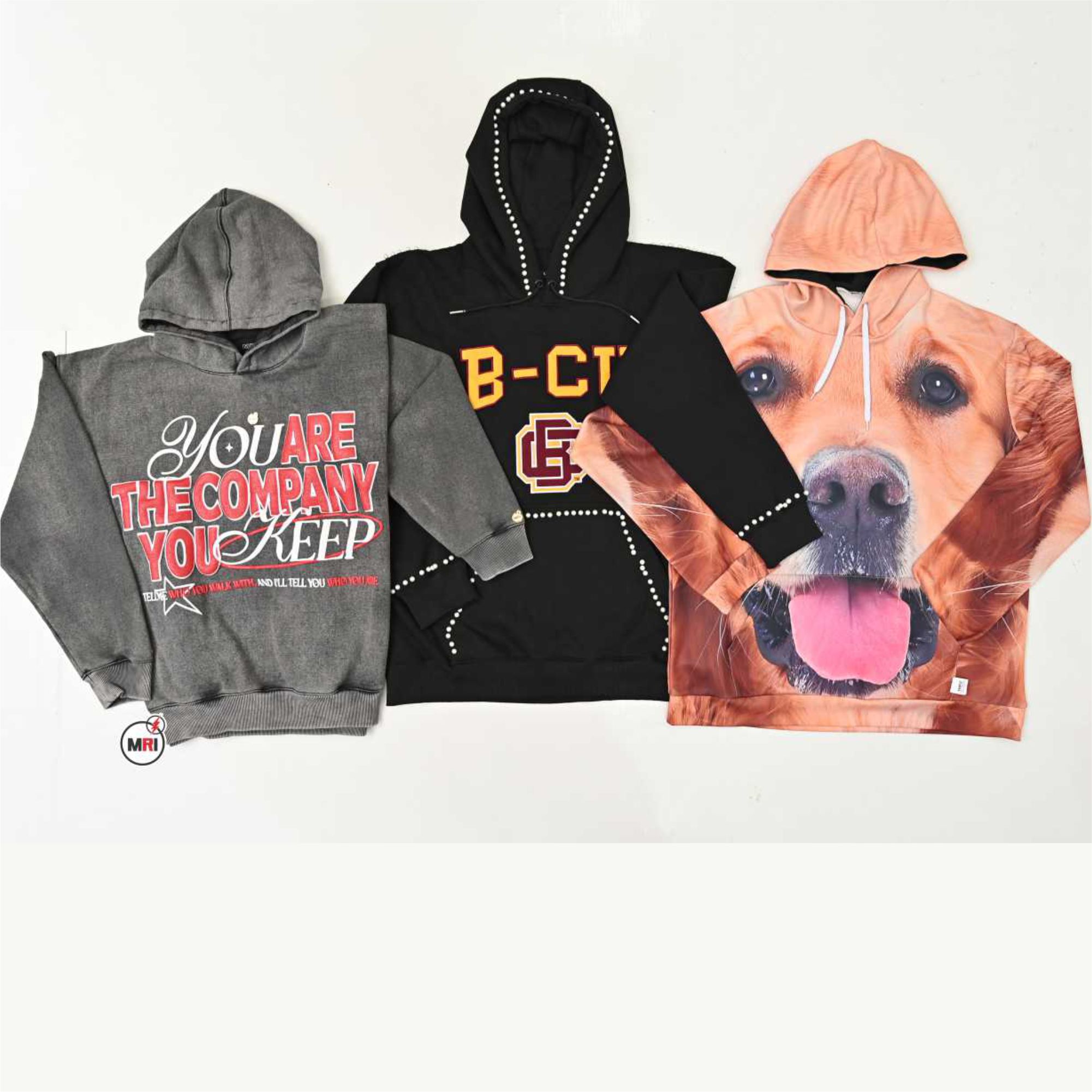 Customized Embroidery With Sublimation Hoodies