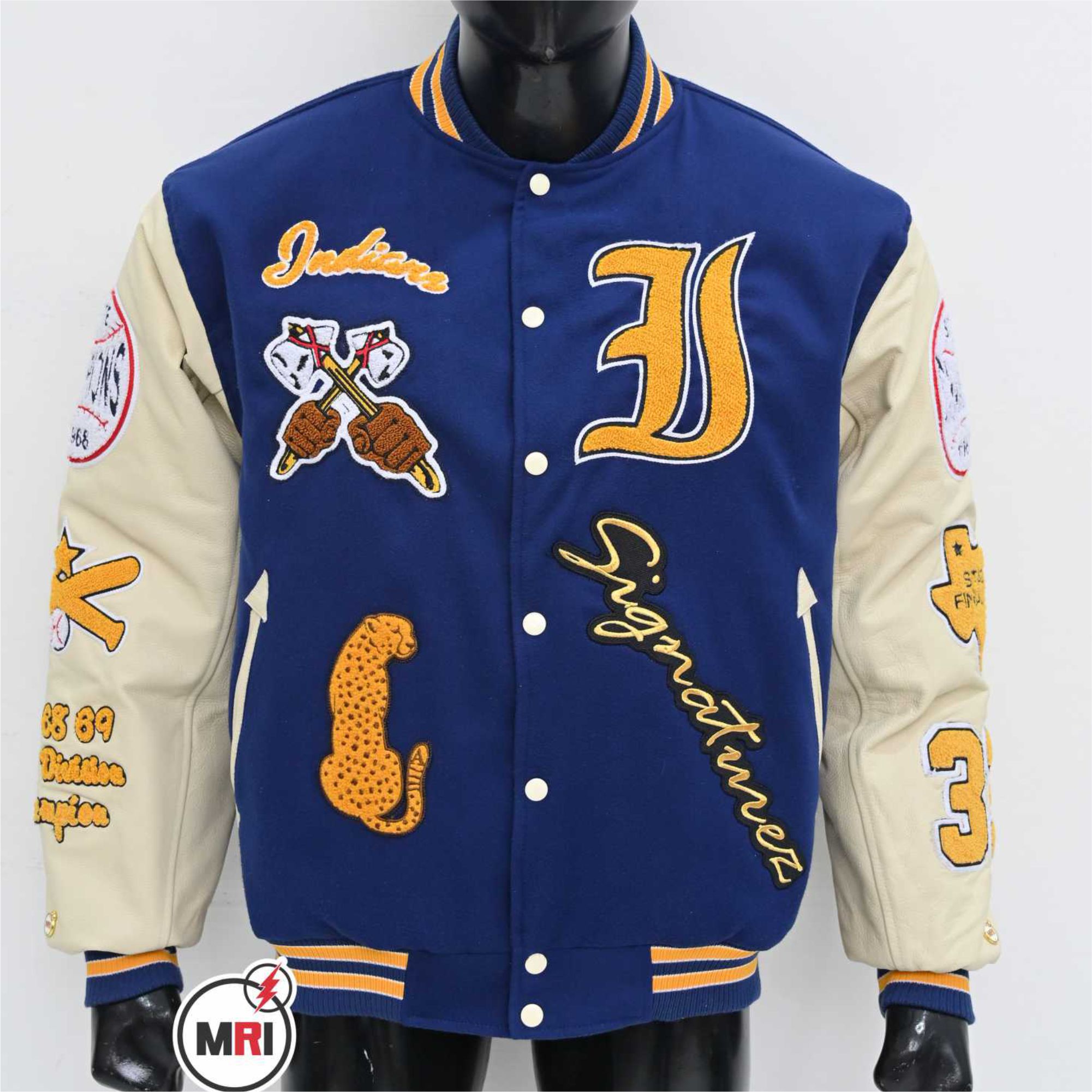 Customized Patch Work Embroidery Varsity jacket