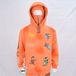 Fully Loaded Embroidery Work Acid wash Sun Fade Hoodie